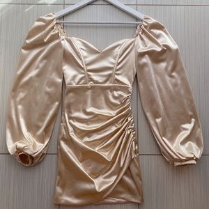 OhPolly Satin long sleeve Dress